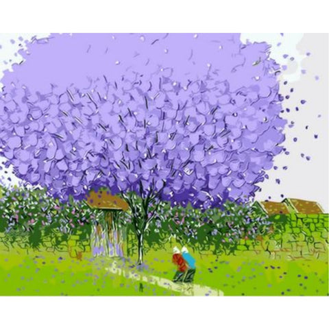 Landscape Tree Diy Paint By Numbers Kits ZXQ482 - NEEDLEWORK KITS