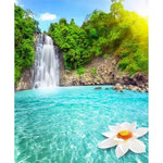 Landscape Waterfall Diy Paint By Numbers Kits ZXQ3459 - NEEDLEWORK KITS