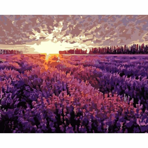 Lavender Diy Paint By Numbers Kits WM-1053 - NEEDLEWORK KITS