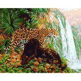 Leopard Diy Paint By Numbers Kits WM-525 - NEEDLEWORK KITS