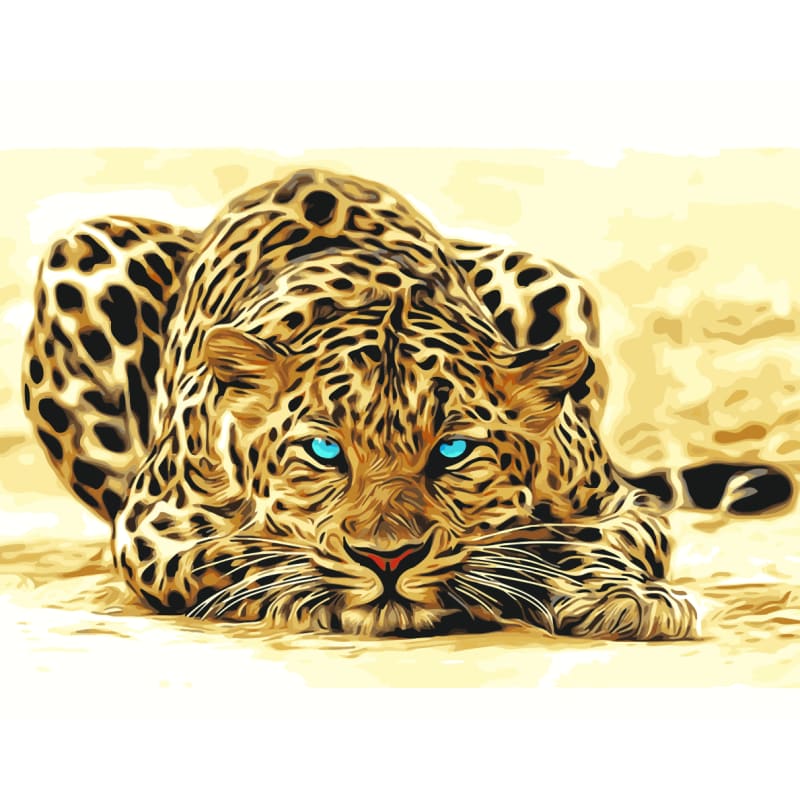 Leopard Diy Paint By Numbers Kits WM-719 - NEEDLEWORK KITS