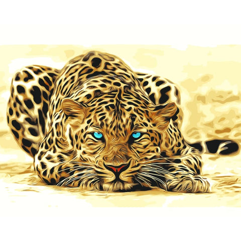 Leopard Diy Paint By Numbers Kits WM-719 - NEEDLEWORK KITS