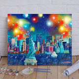 Nightscape In New York Paint By Numbers Kit