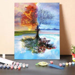 Paint by Numbers Kit 4 Seasons Painting