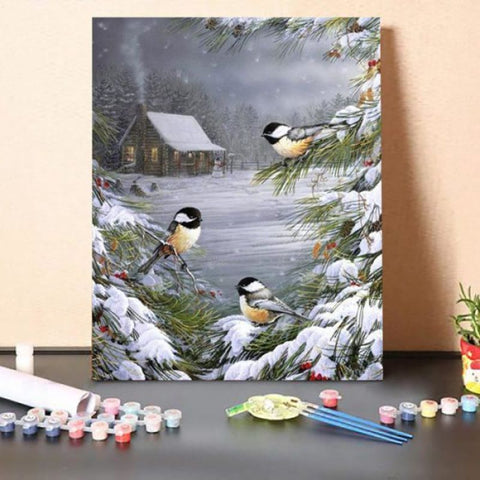 Paint By Numbers Kit – A Christmas Beautiful Night