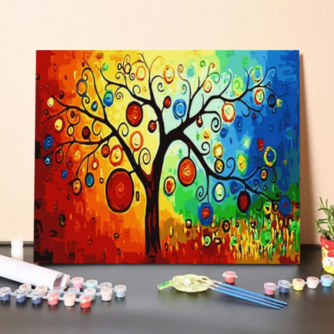 Paint by Numbers Kit Abstract Tree