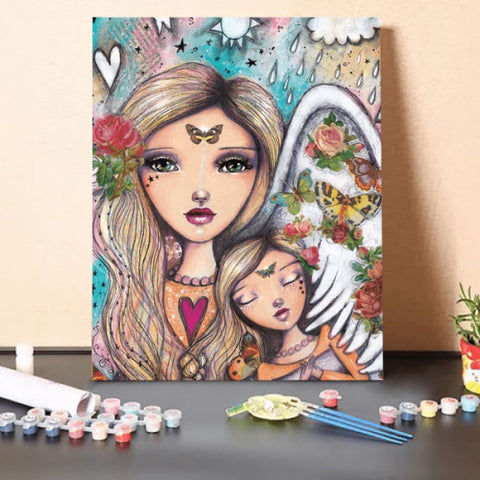 Paint by Numbers Kit-Angel baby