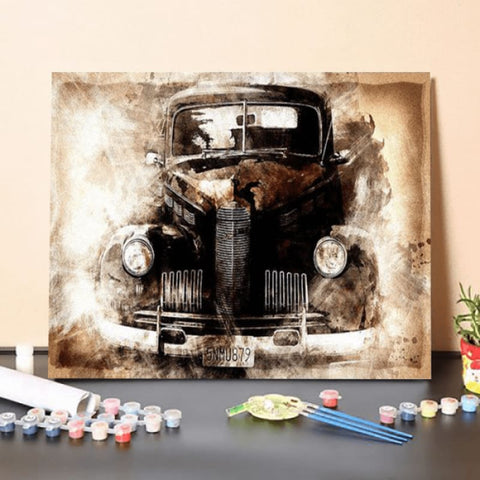 Paint by Numbers Kit-Antique Car 2