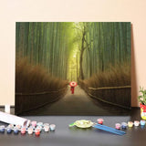 Paint by Numbers Kit-Bamboo Forest In Japan
