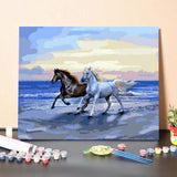 Paint By Numbers Kit – Beautiful Horses Running