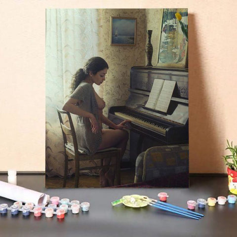 Paint by Numbers Kit-Beside The Piano