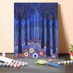 Paint By Numbers Kit-Blue Forest