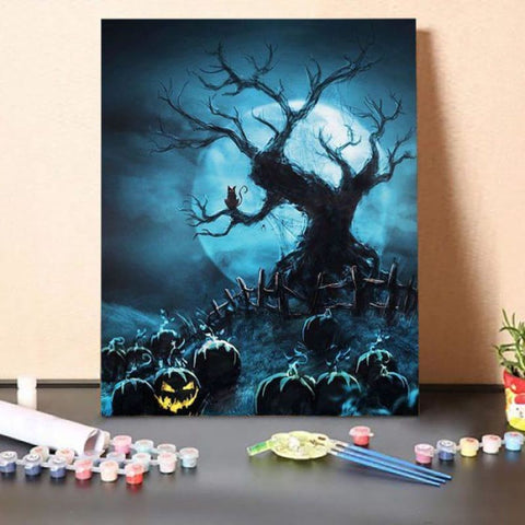 Paint by Numbers Kit-Blue Horror