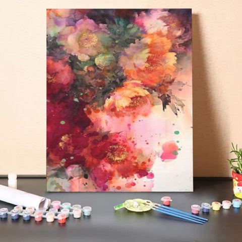Paint by Numbers Kit-Blurry Flower
