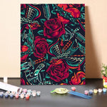 Paint by Numbers Kit-Bright Rose