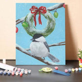 Paint By Numbers Kit-Chickadee Christmas Collection F