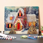 Paint By Numbers Kit – Christmas Landscape