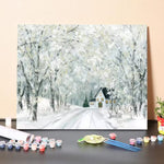 Paint by Numbers Kit-Christmas Lane