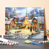 Paint By Numbers Kit – Christmas Town