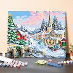 Paint By Numbers Kit – Christmas Town2