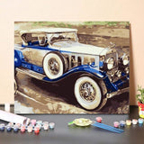 Paint By Numbers Kit Classic Blue Car
