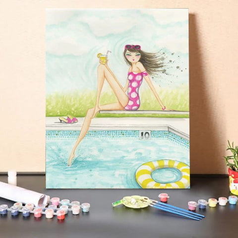 Paint By Numbers Kit-Cool Summer