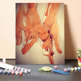 Paint by Numbers Kit-Couple Holding Hands