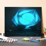 Paint by Numbers Kit-Cube screen