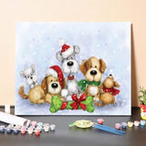 Paint By Numbers Kit-Dogs