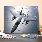 Paint By Numbers Kit Fighter Plane