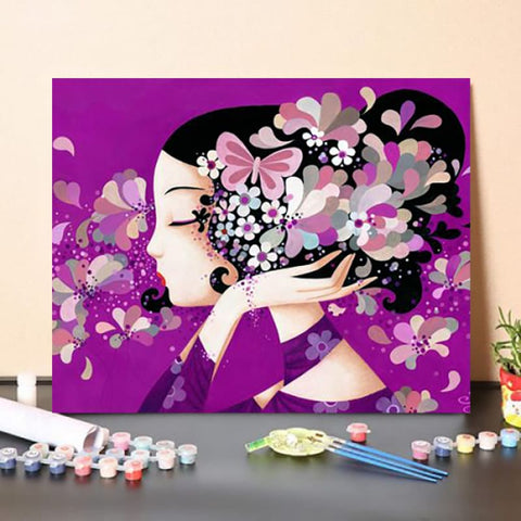 Paint By Numbers Kit-“Floralie”