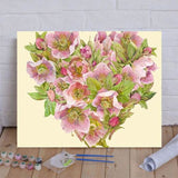 Paint by Numbers Kit Flower Heart 4