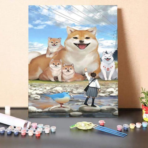Paint by Numbers Kit-Friendly Greetings