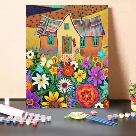 Paint by Numbers Kit-Butterfly Garden