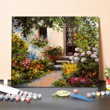 Paint by Numbers Kit-Garden House