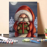 Paint By Numbers Kit-Gnome With Moon