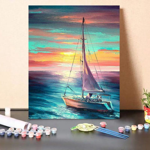 Paint by Numbers Kit Go Out To Sea