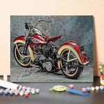 Paint By Numbers Kit Harley Davidson Motorcycle