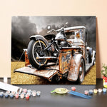 Paint by Numbers Kit-Kidnapped Motorcycle
