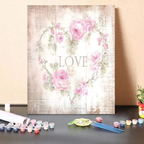 Paint by Numbers Kit – Love Sign