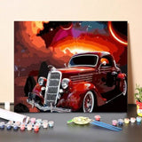Paint By Numbers Kit Magical Antique Car
