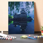Paint by Numbers Kit-Matsumoto Castle III