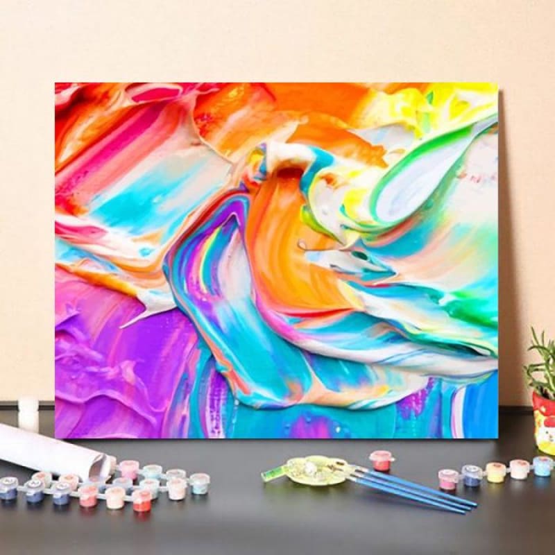 Paint By Numbers Kit Mixed Colorful