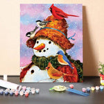 Paint by Numbers Kit-Northwoods Snowman