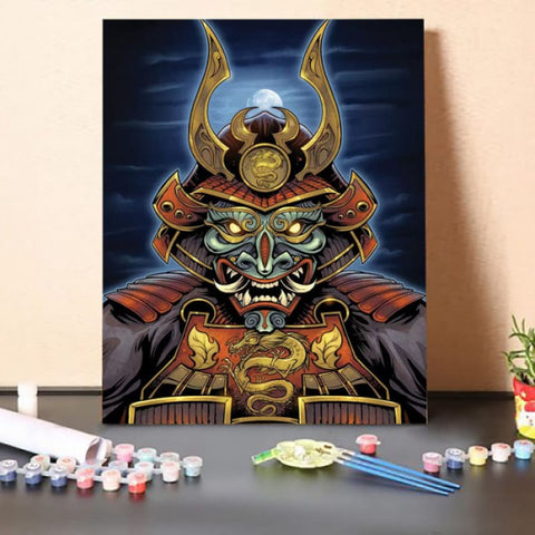 Paint By Numbers Kit-Oni Samurai