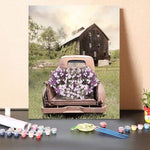Paint By Numbers Kit Petunia Truck