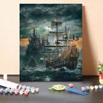 Paint by Numbers Kit Pirate Ship