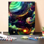 Paint by Numbers Kit-Planets in Dream