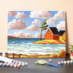 Paint By Numbers Kit-Sea Cabin