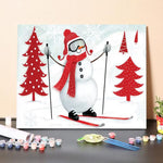 Paint by Numbers Kit-Snow Day Collection A